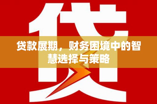木兰贷款展期，财务困境中的智慧选择与策略