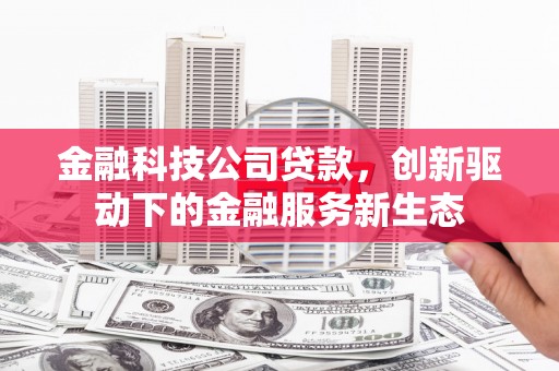 木兰金融科技公司贷款，创新驱动下的金融服务新生态