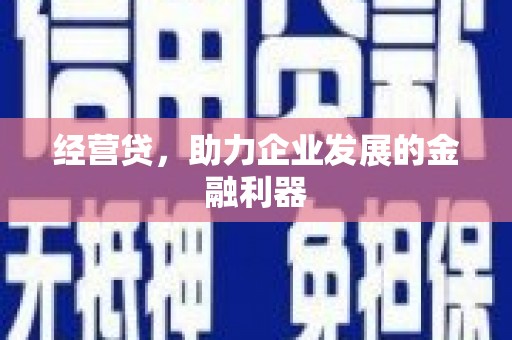 木兰经营贷，助力企业发展的金融利器