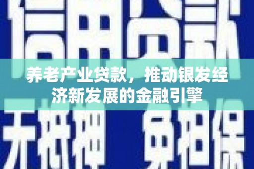 木兰养老产业贷款，推动银发经济新发展的金融引擎