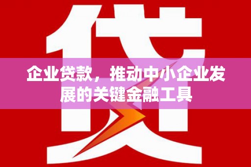 木兰企业贷款，推动中小企业发展的关键金融工具
