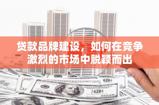 木兰贷款品牌建设，如何在竞争激烈的市场中脱颖而出