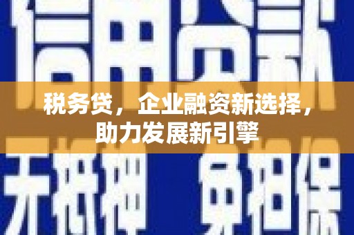 木兰税务贷，企业融资新选择，助力发展新引擎