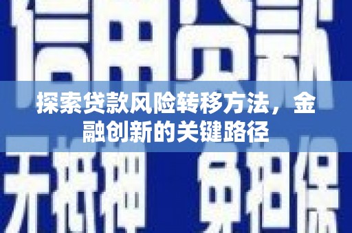 木兰探索贷款风险转移方法，金融创新的关键路径