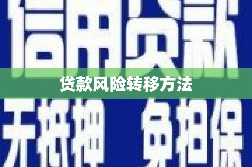 木兰贷款风险转移方法
