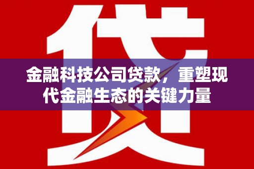 木兰金融科技公司贷款，重塑现代金融生态的关键力量