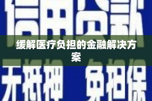 木兰缓解医疗负担的金融解决方案